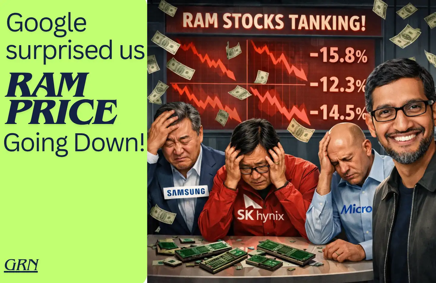 Google surprised us as RAM price going down!