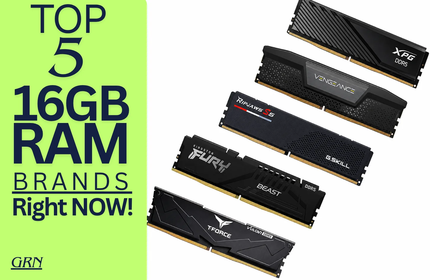 top 5 16GB RAM brand and their popular RAM design